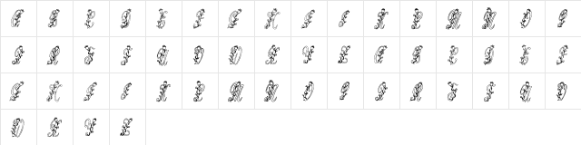 Tulips Regular font glyphpreview