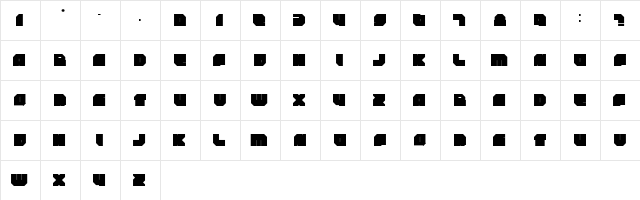 rockdafonkybit Regular font glyphpreview