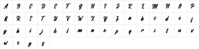 Fineberg Demo Regular font glyphpreview