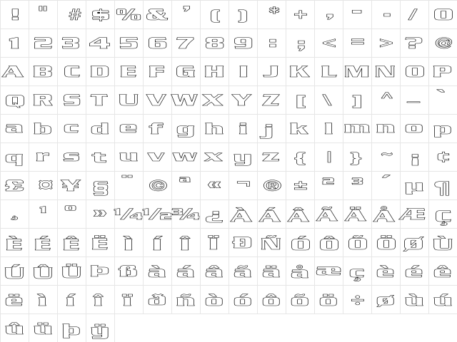 ??????????? ??? font glyphpreview