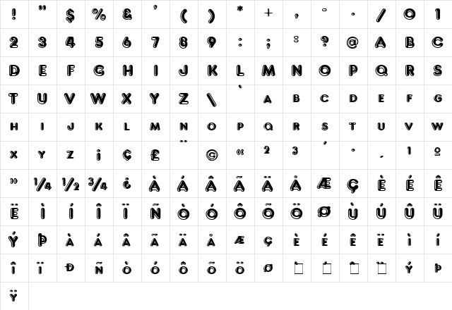 Frankfurter Hlt Regular font glyphpreview