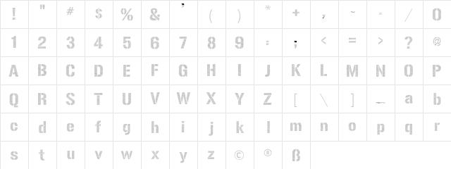 Urban Sketch Regular font glyphpreview