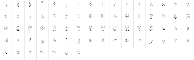 Expressions Regular font glyphpreview
