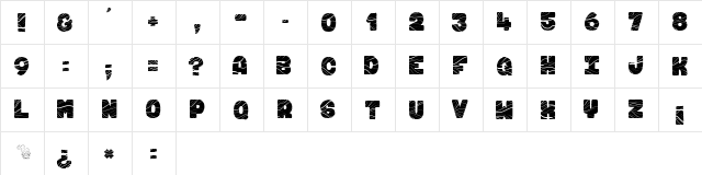 FUGU & MAKI Regular font glyphpreview