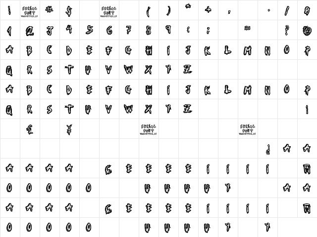 Serial Font Regular font glyphpreview