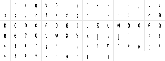 Qarats Regular font glyphpreview
