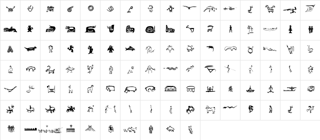 Thing Medium font glyphpreview