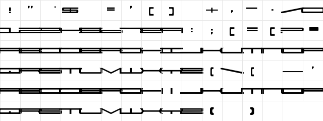 Super Ultra 911 Regular font glyphpreview
