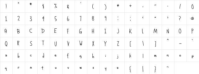 alphabetized cassette tapes Regular font glyphpreview