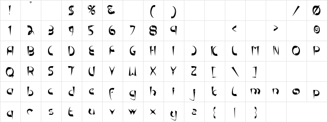 TM Pedestal Normal font glyphpreview