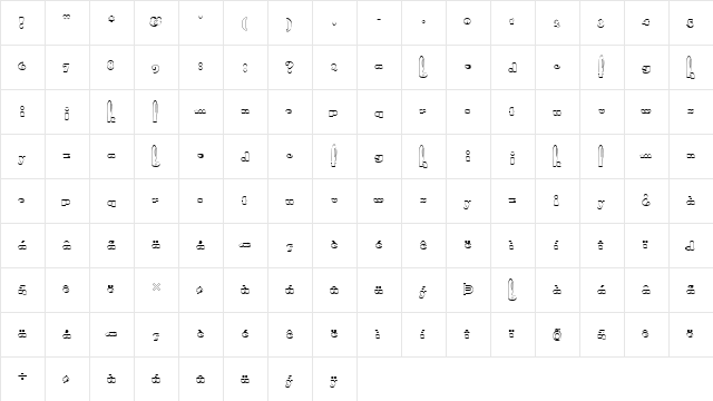 FZ UNIQUE 41 HOLLOW Normal font glyphpreview
