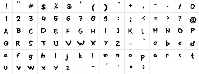 Roar Bold font glyphpreview