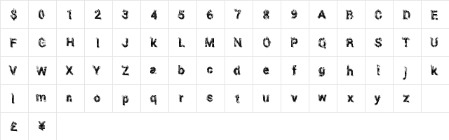 EightiesLocker Regular font glyphpreview