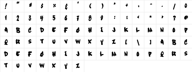 Soft Sugar [plain] Regular font glyphpreview