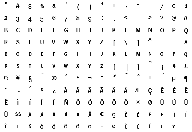 FranklinGotCdMdSCITC Medium font glyphpreview