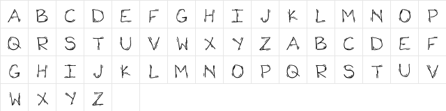 Shook Regular font glyphpreview