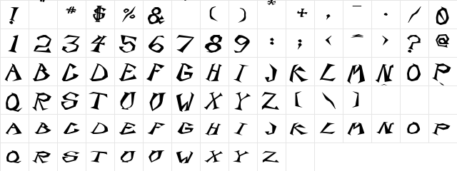 ScorpionExtended Black font glyphpreview