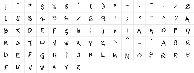 Variator Regular font glyphpreview