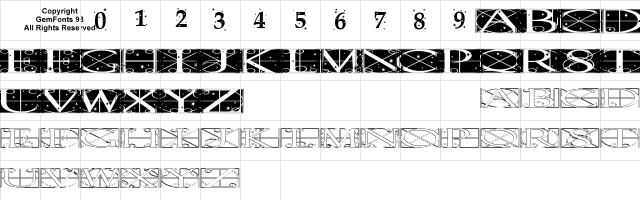 Time Pundits Regular font glyphpreview