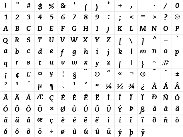 Monologue Black SSi Black Italic font glyphpreview