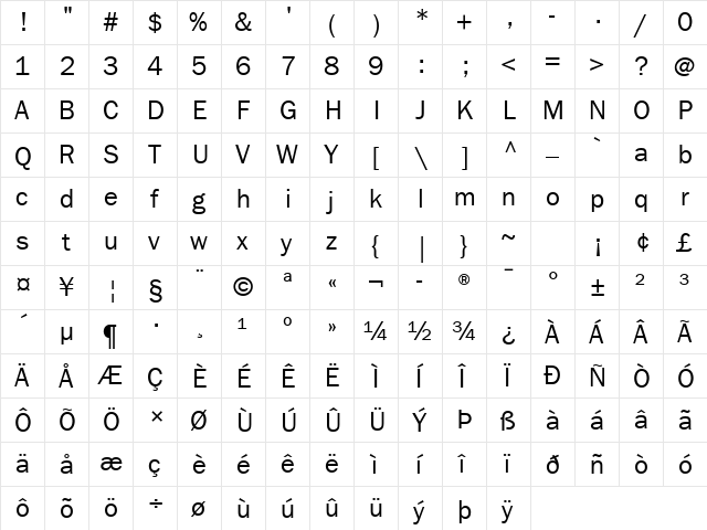 ITC Franklin Gothic LT Com Book font glyphpreview