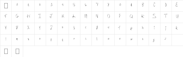 SuperAwesome Regular font glyphpreview