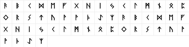 floki Regular font glyphpreview