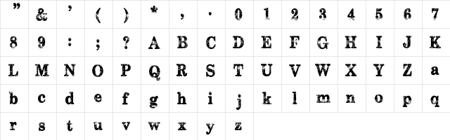 Subway Novella Regular font glyphpreview
