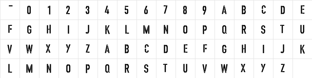 Wire Regular font glyphpreview