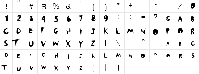 outback outback font glyphpreview