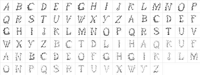 FloralOne Regular font glyphpreview