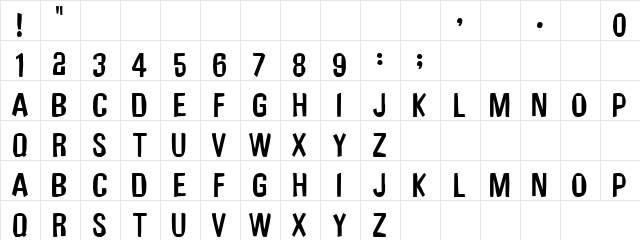 ElloneAllone Regular font glyphpreview