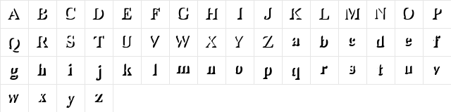 Shady Lady Regular font glyphpreview