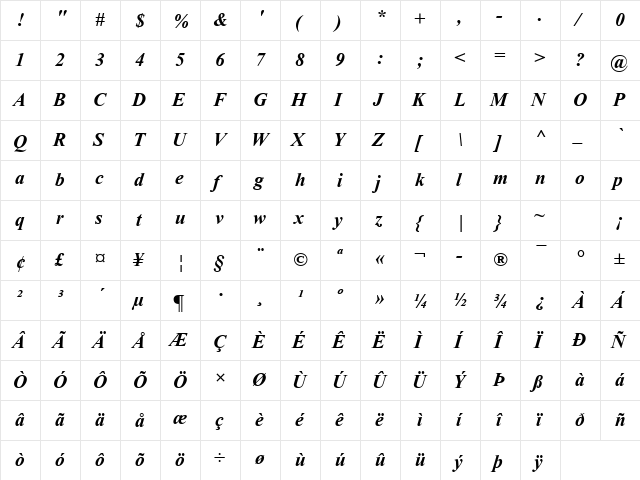 Vijaya Bold font glyphpreview