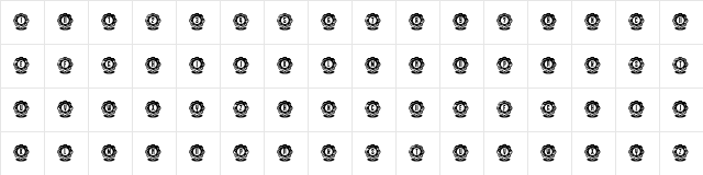 Flower Capitals 4 Regular font glyphpreview