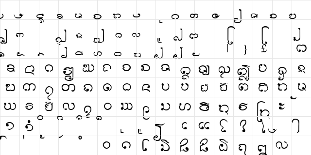 Lao Dhamma Normal font glyphpreview