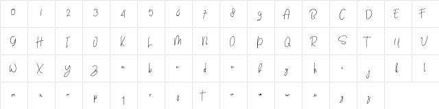 Massali Regular font glyphpreview