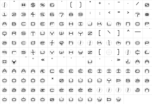 FutureKill Medium font glyphpreview