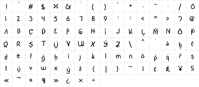 Buka Puasa Bersama normal font glyphpreview