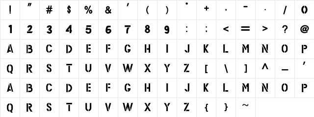 MELANOX Regular font glyphpreview