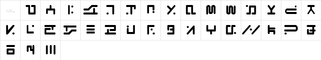Visitor regular font glyphpreview