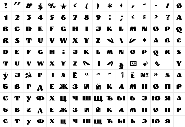 Monolyt_Diai Regular font glyphpreview