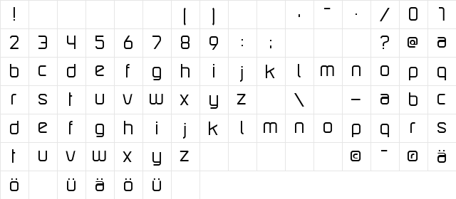 Tv Regular font glyphpreview