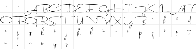 Dhanikans Signature 2 Regular font glyphpreview