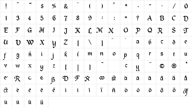 Christmas4 Regular font glyphpreview
