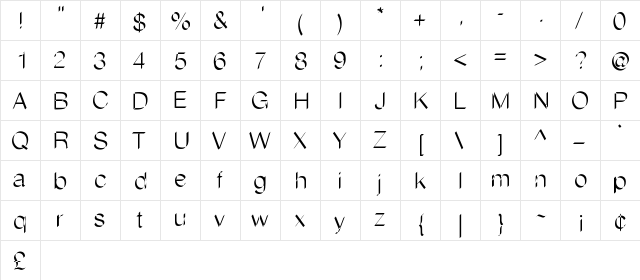 Flatstock Medium font glyphpreview