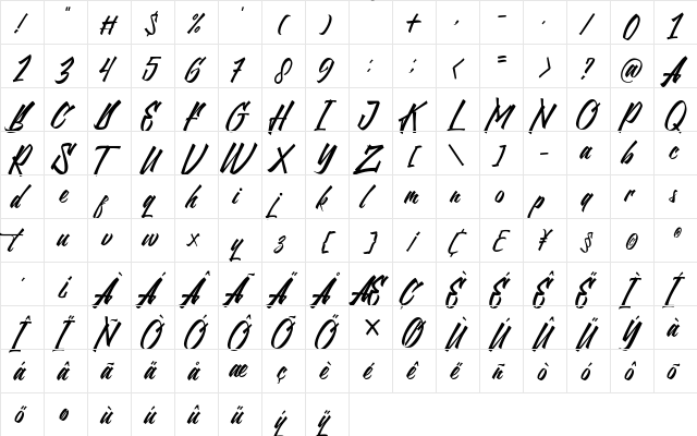 Northline Regular font glyphpreview