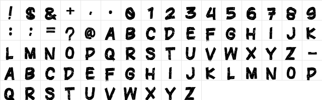 FREEZONE Regular font glyphpreview