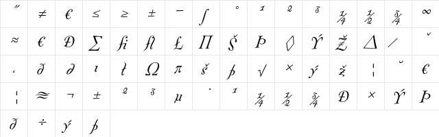 FontesqueText-ItalicExpert Regular font glyphpreview