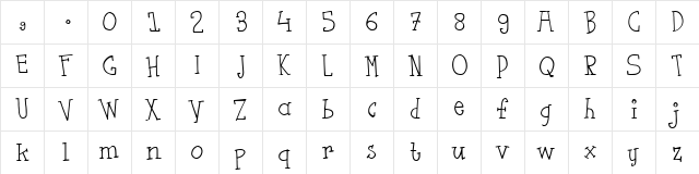 flutSaus Regular font glyphpreview